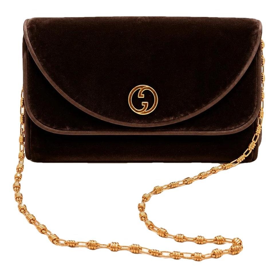 Velvet handbag