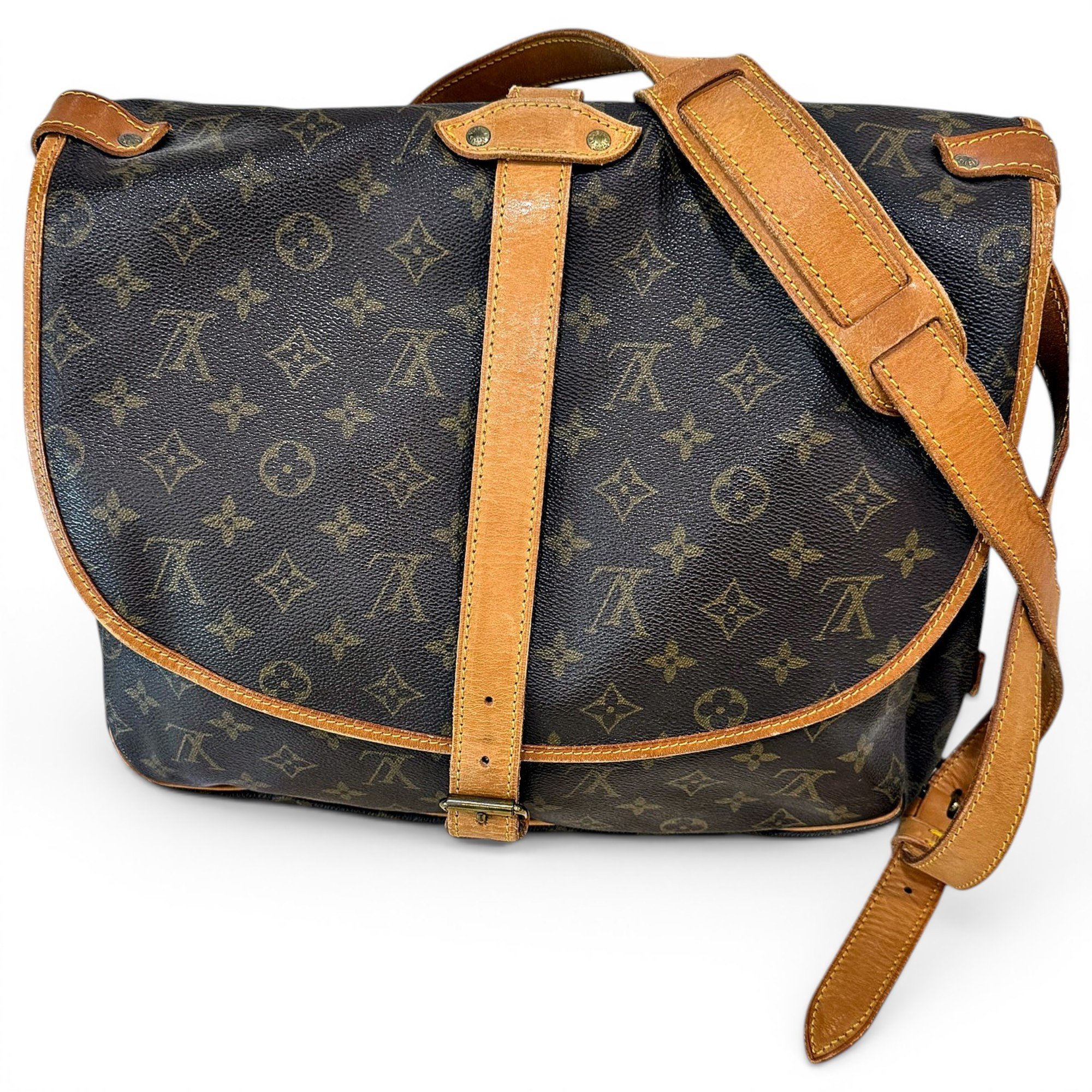 Saumur leather crossbody bag