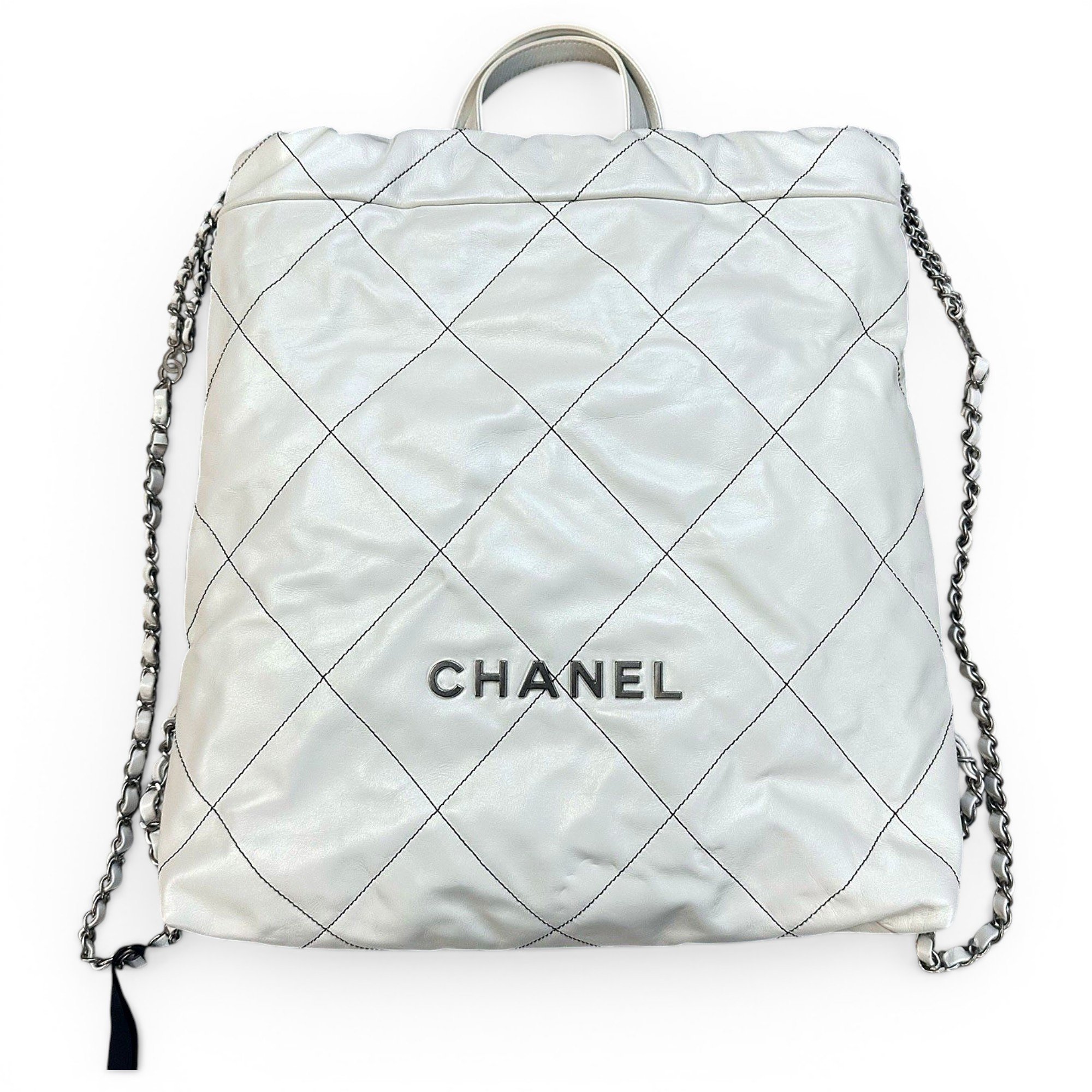 Chanel 22 leather backpack