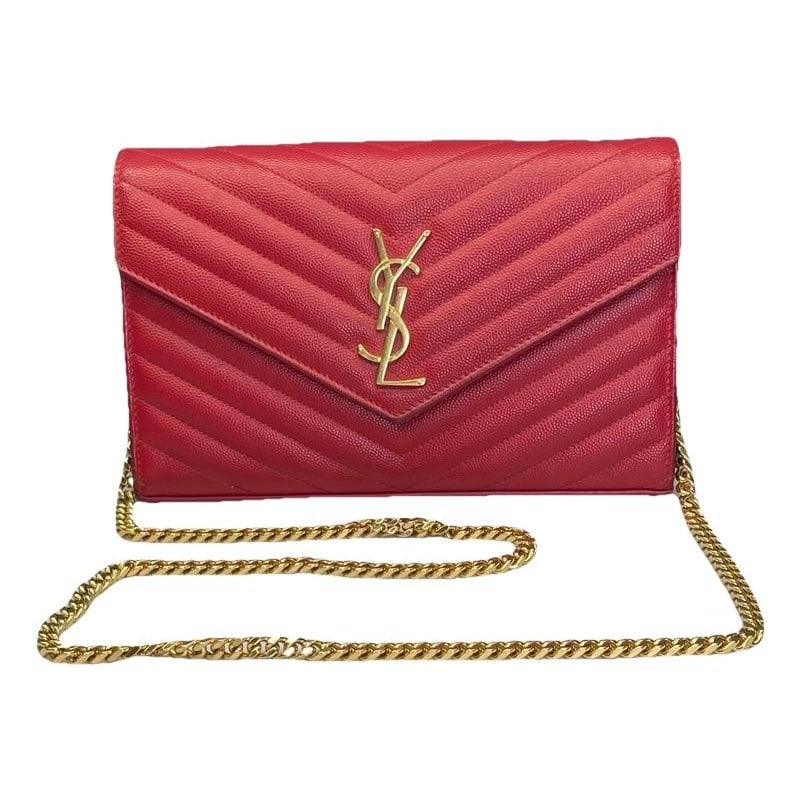 Portefeuille enveloppe leather handbag