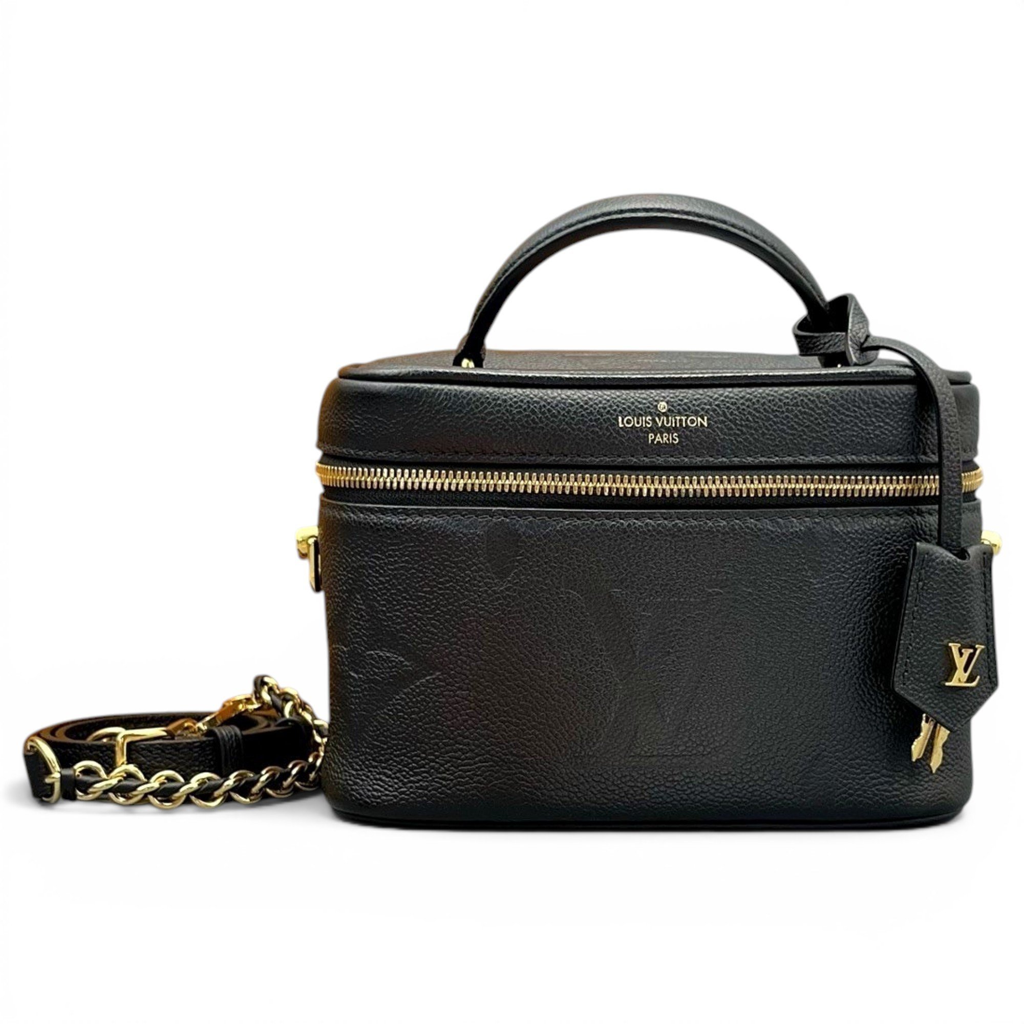 Vanity leather handbag