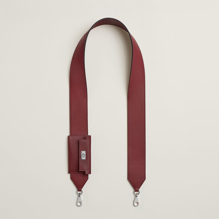 Rouge H Kelly Pocket Bag Strap 50 MM