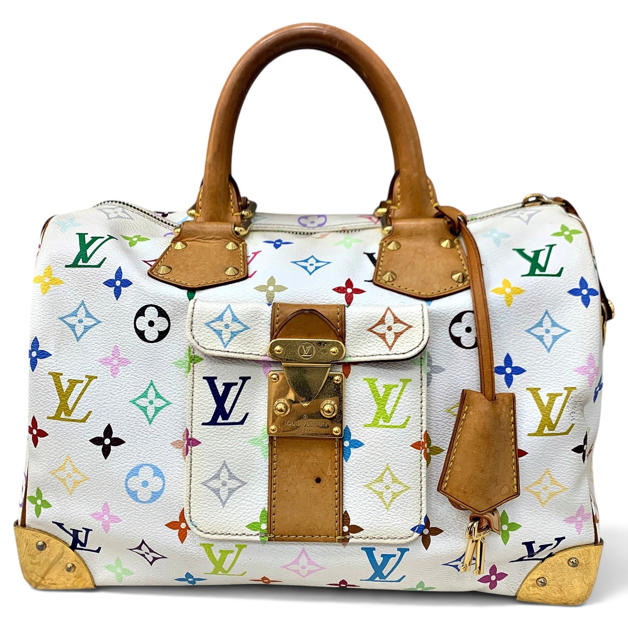 Speedy leather handbag