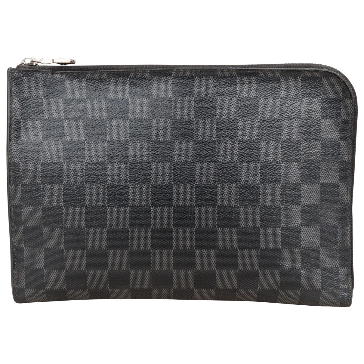 Leather clutch bag