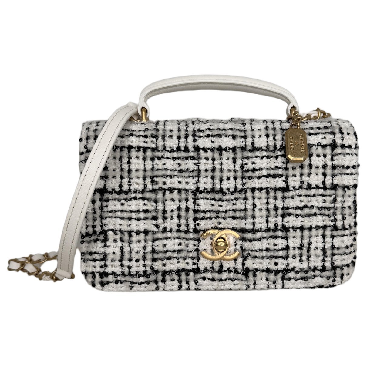Timeless Classique Top Handle tweed handbag