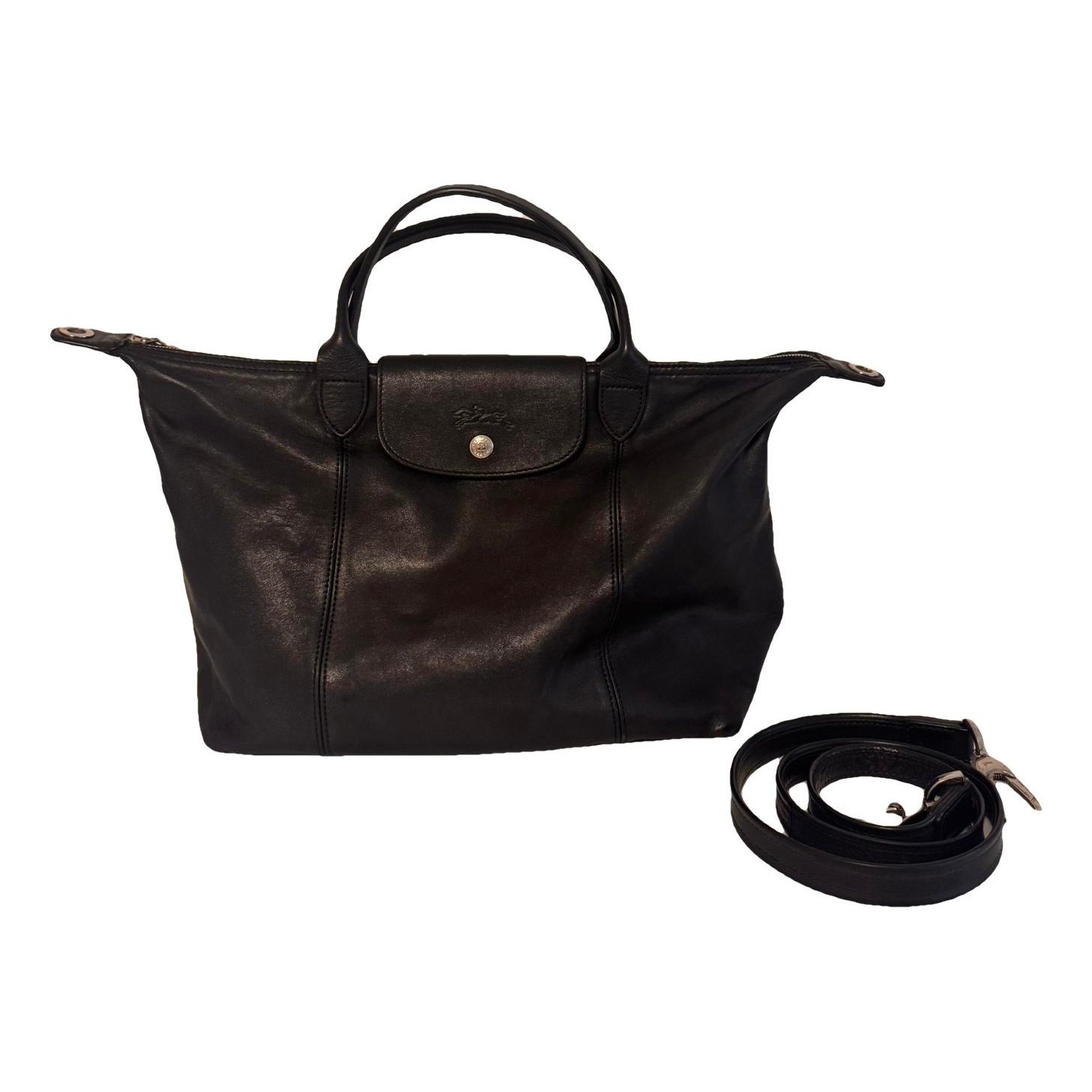Pliage leather handbag
