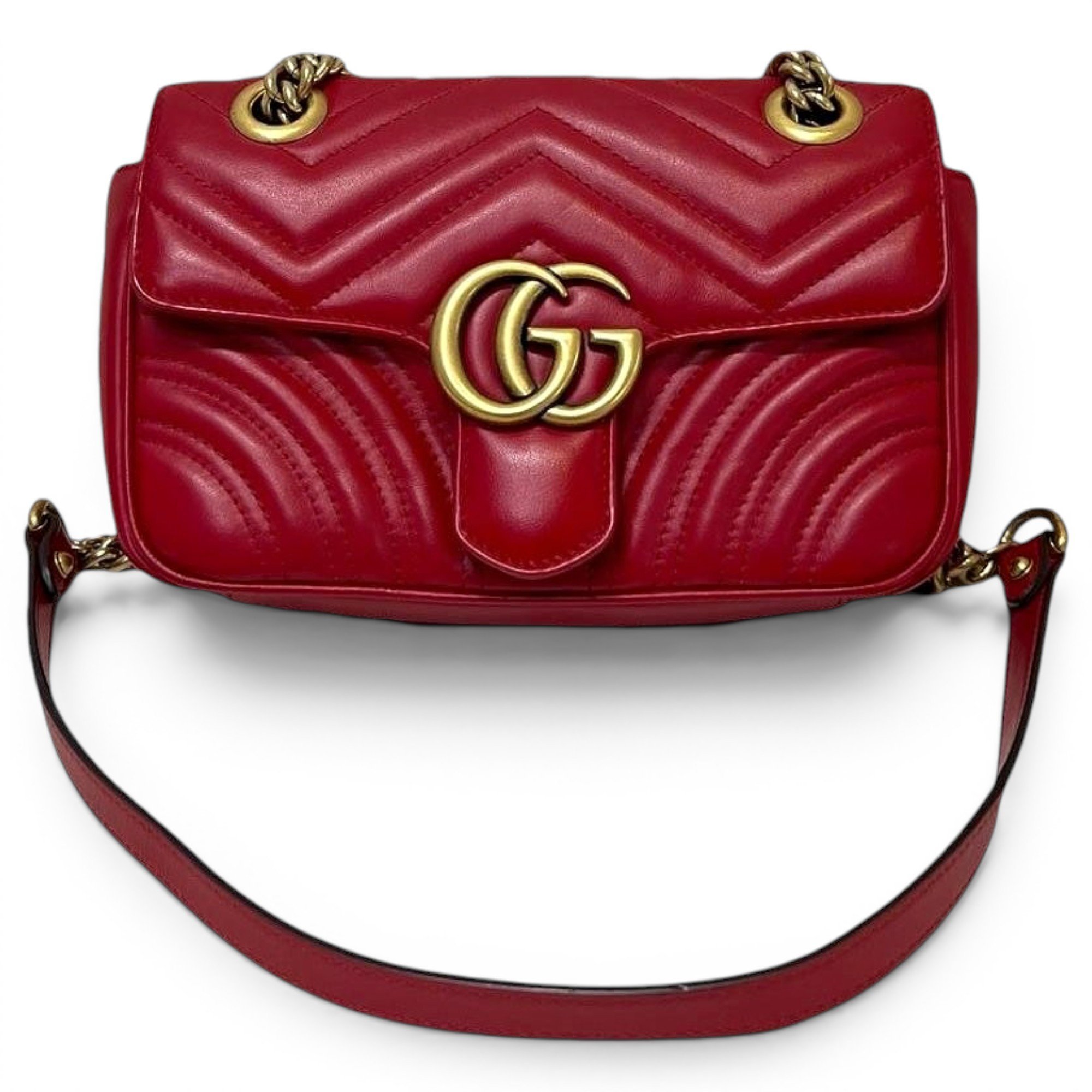 GG Marmont Flap leather handbag