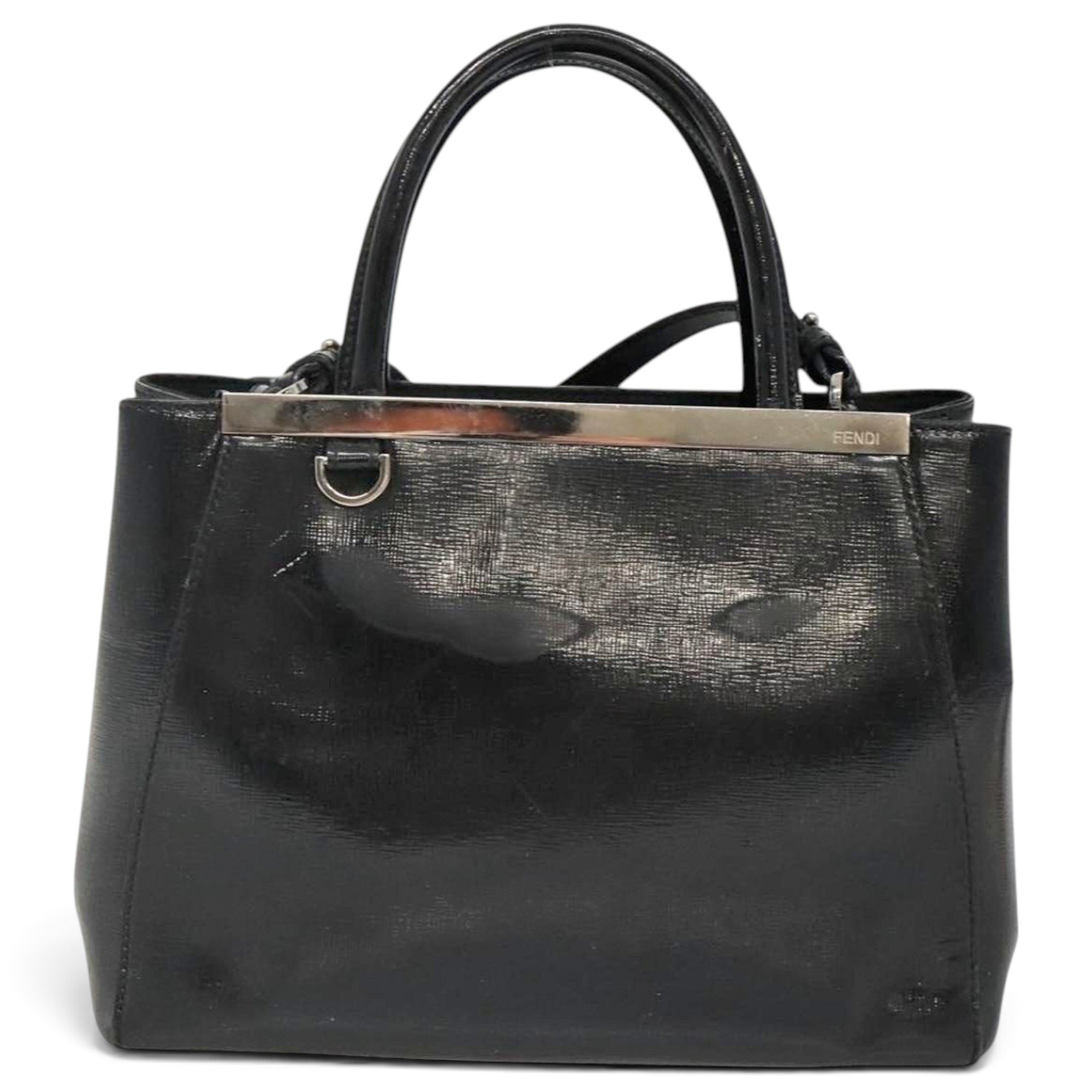 Patent leather handbag