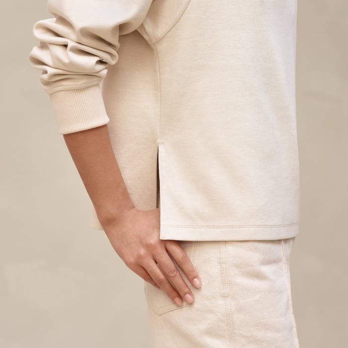Blanc Cassé Polo Shirt Ith Raglan Sleeves