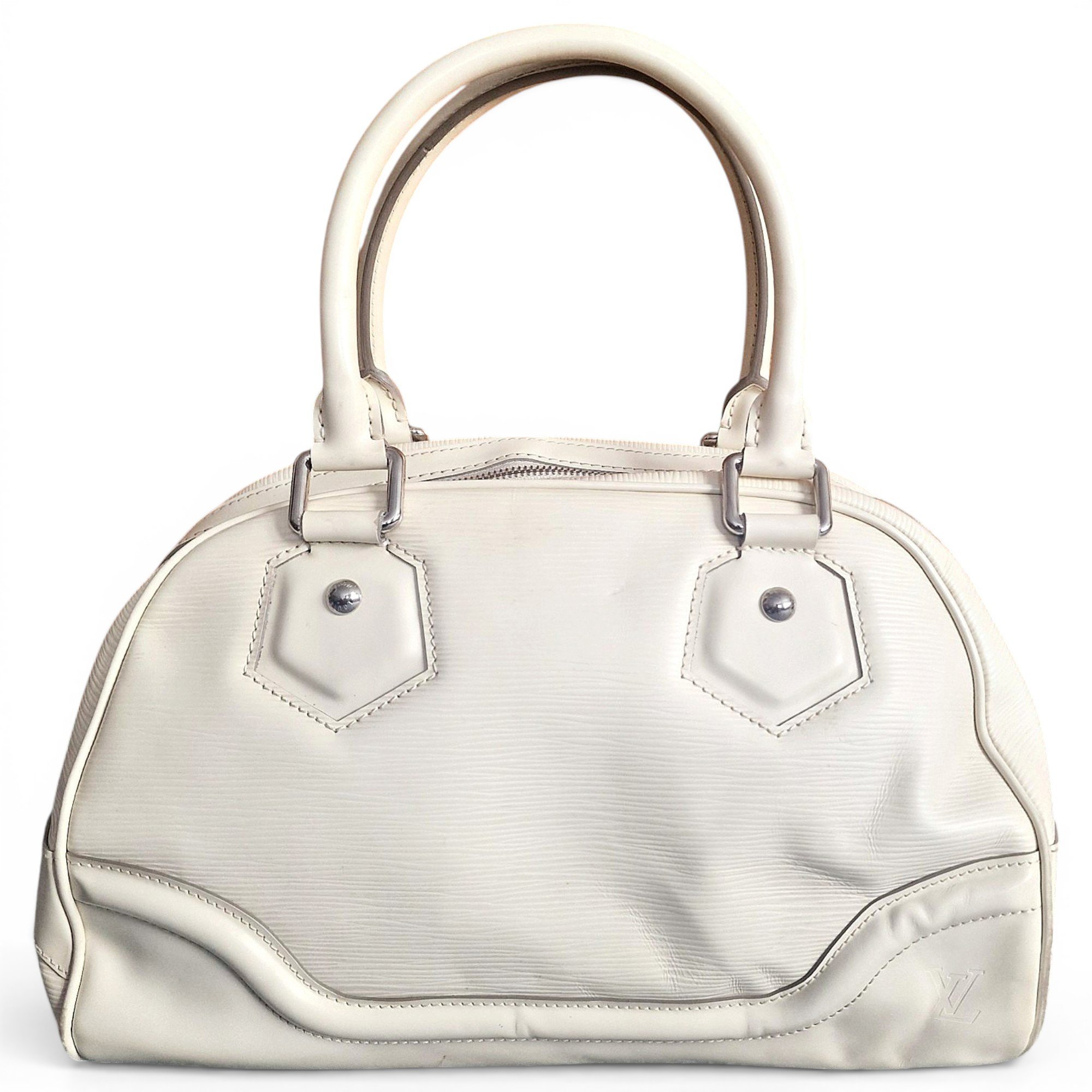 Montaigne Vintage leather bowling bag