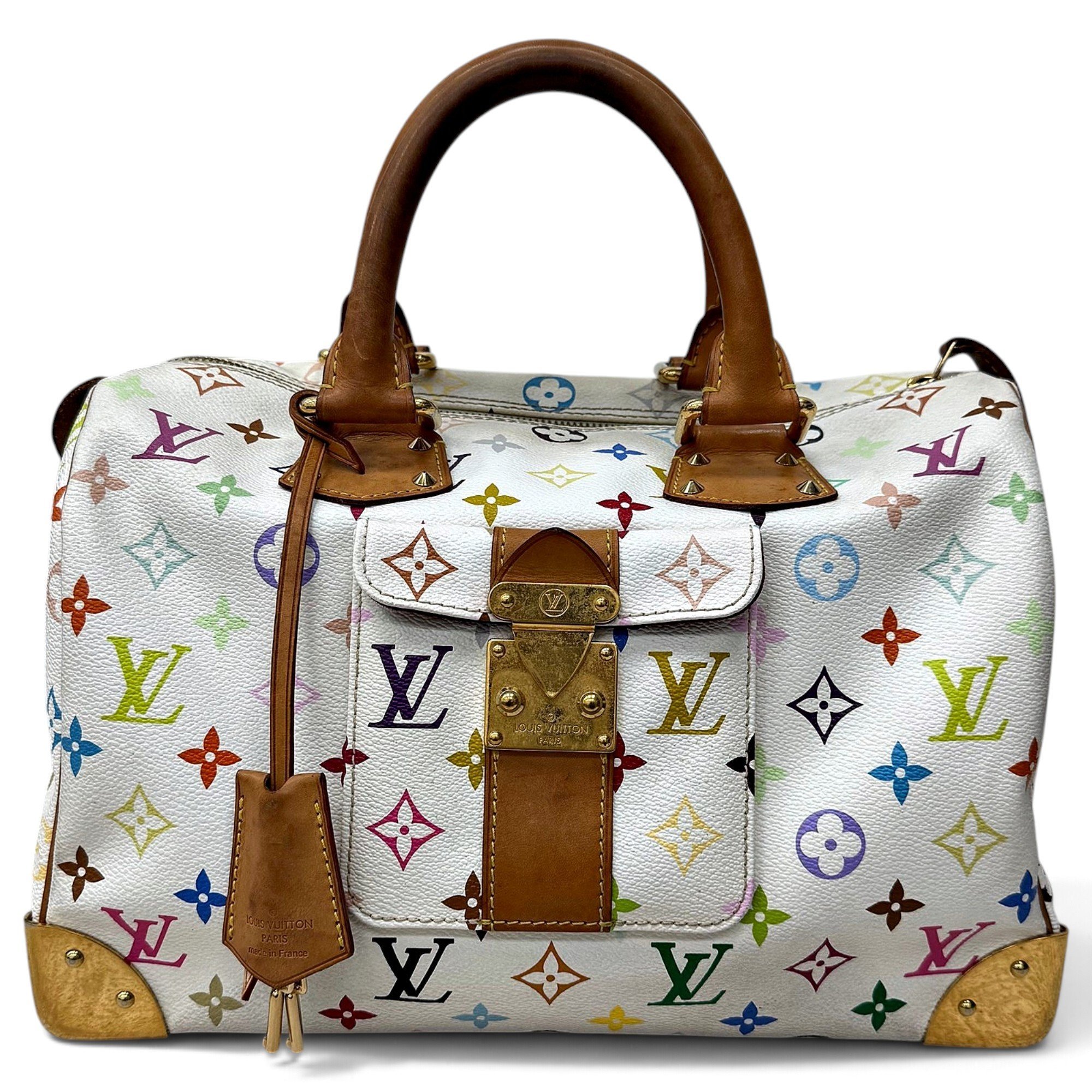 Speedy leather handbag