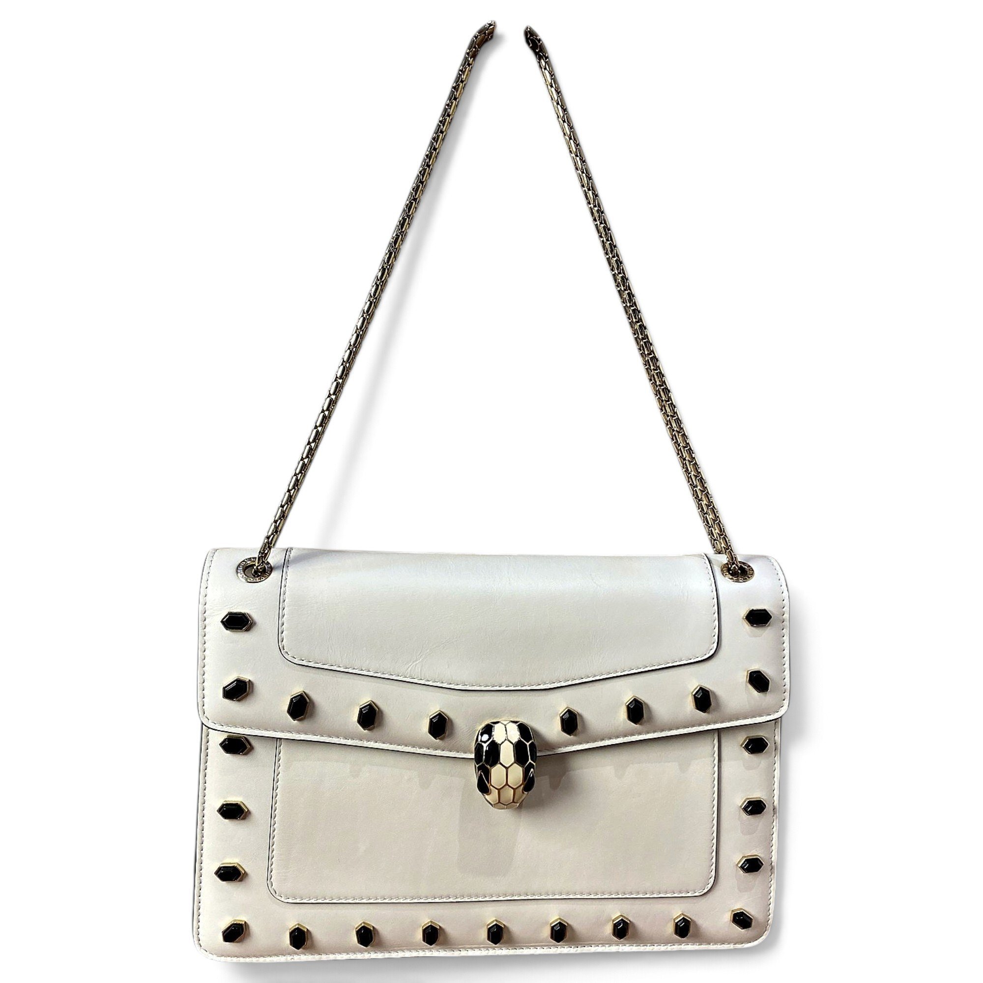 Serpenti leather handbag