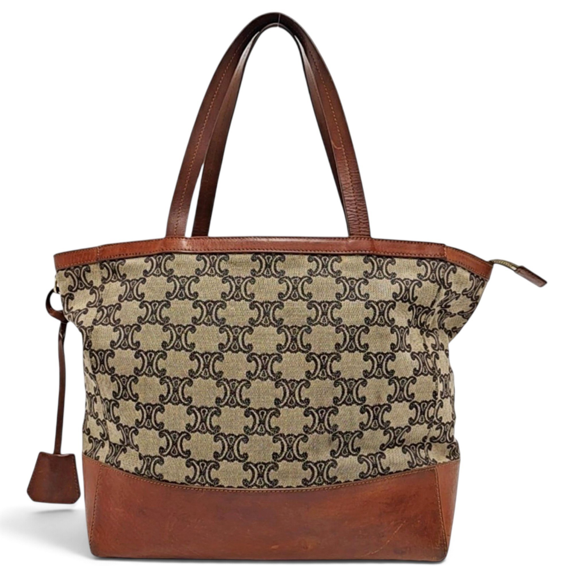 Cabas Horizotal leather tote
