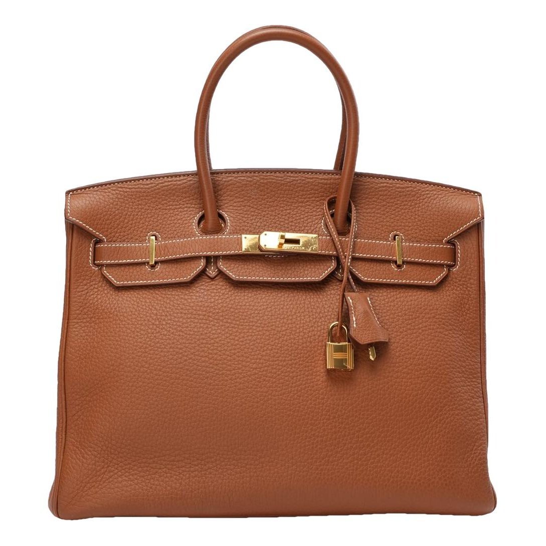 Birkin 35 leather handbag