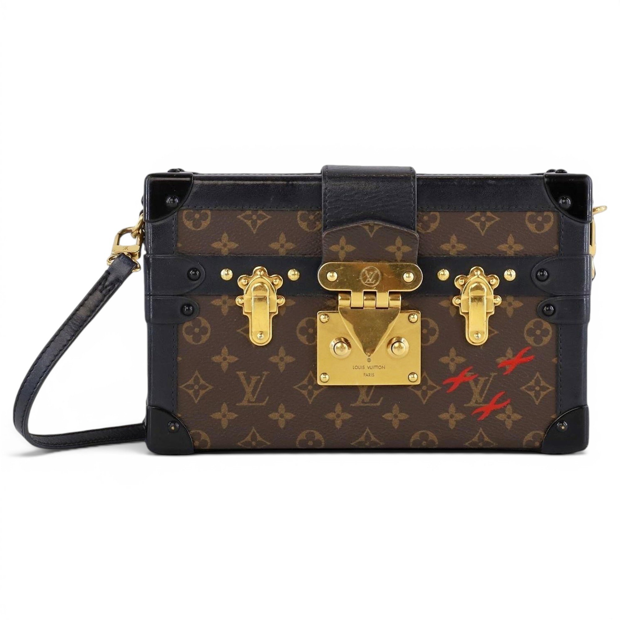 Petite Malle leather handbag