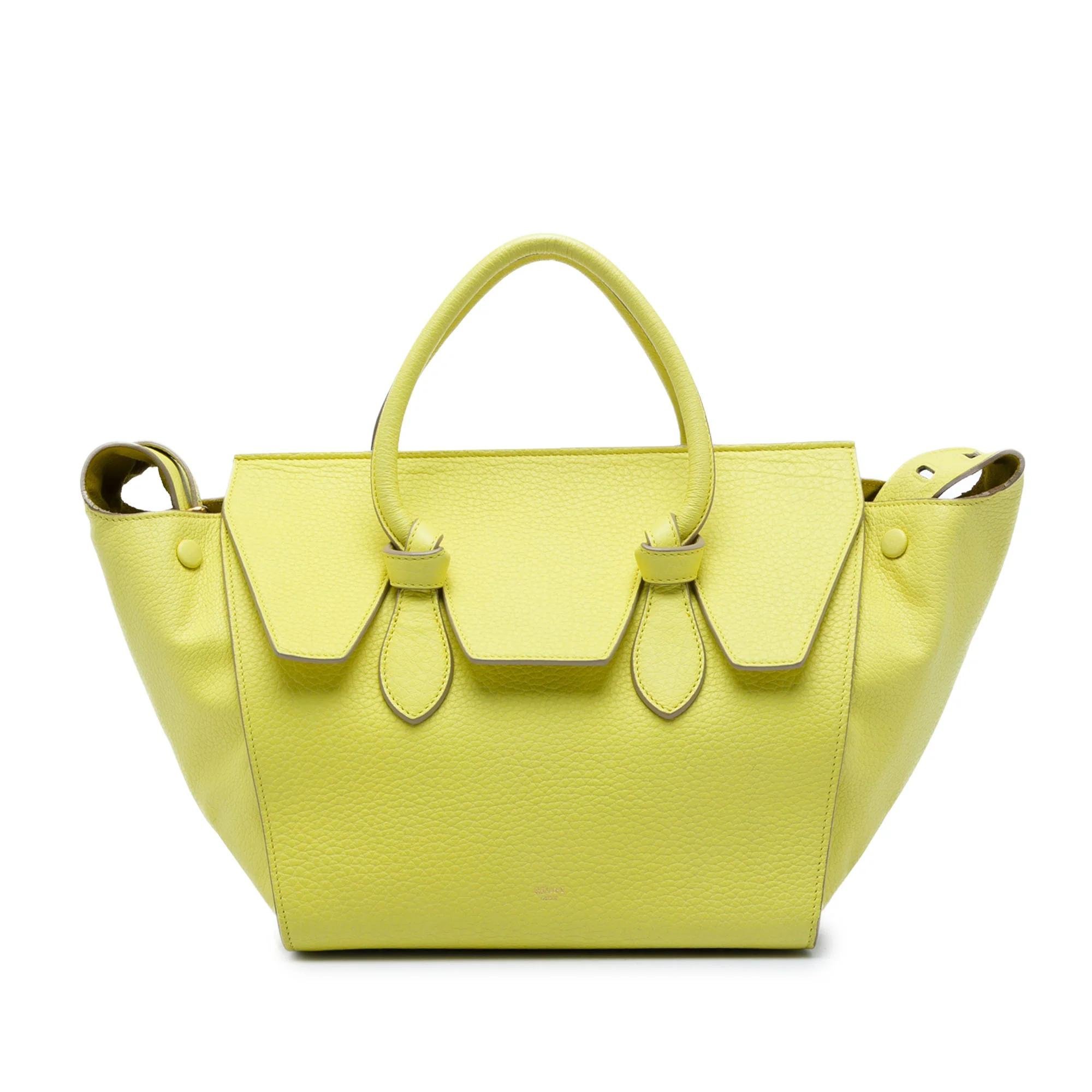 Tie pony-style calfskin handbag