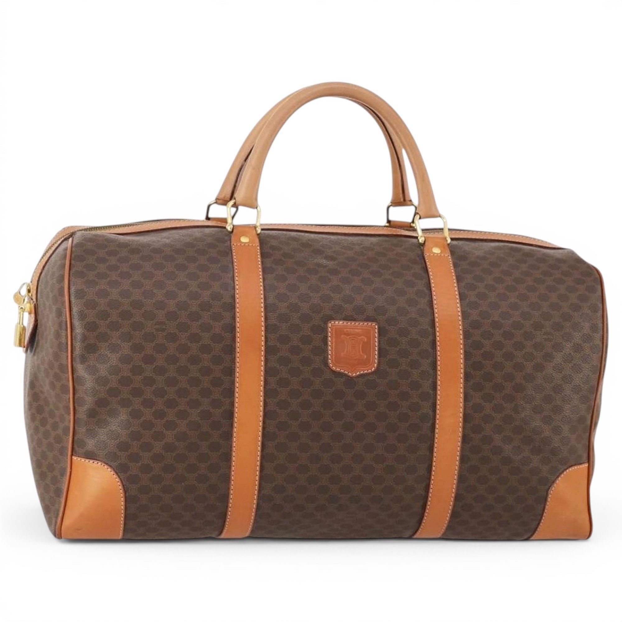 Leather bowling bag