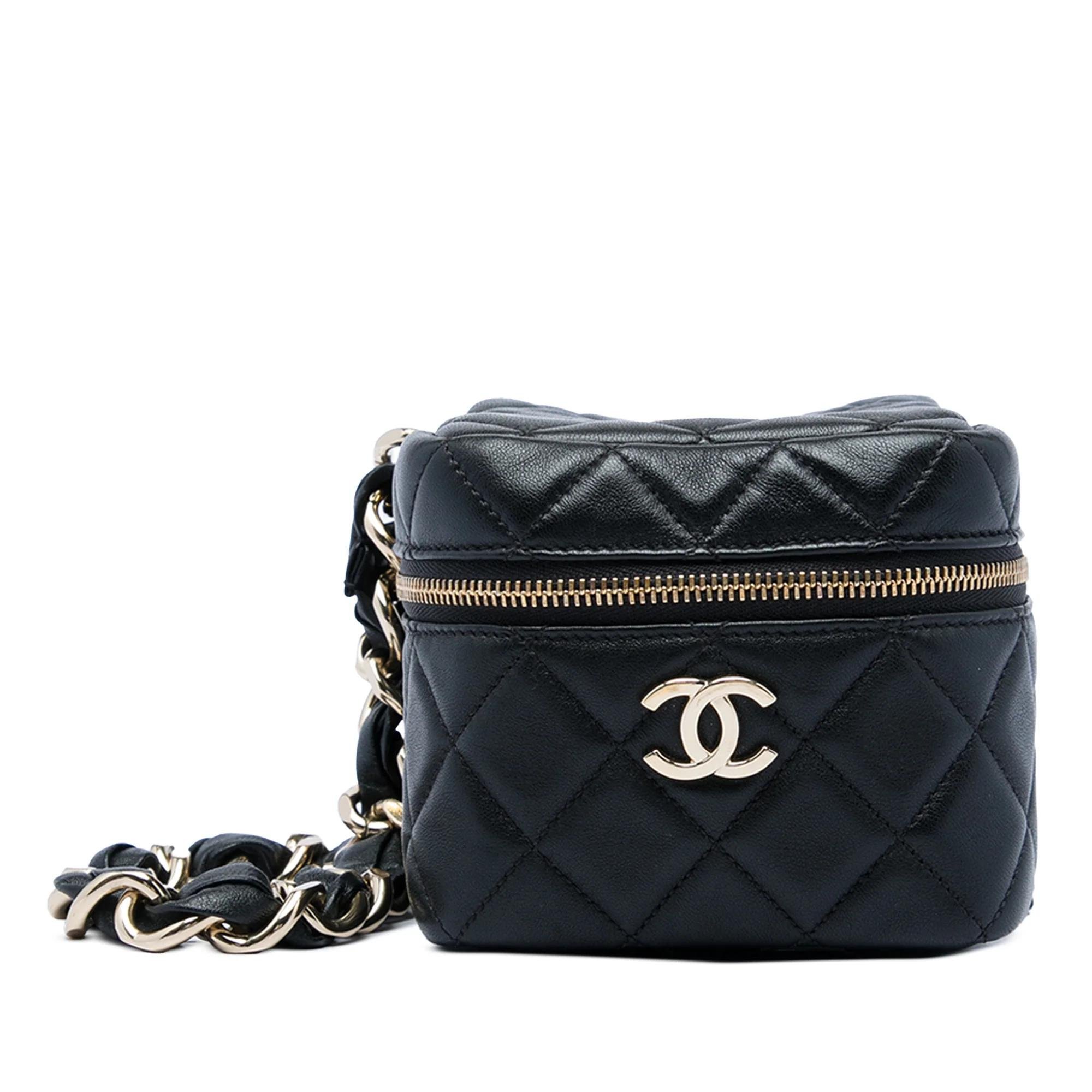 Vanity pony-style calfskin handbag