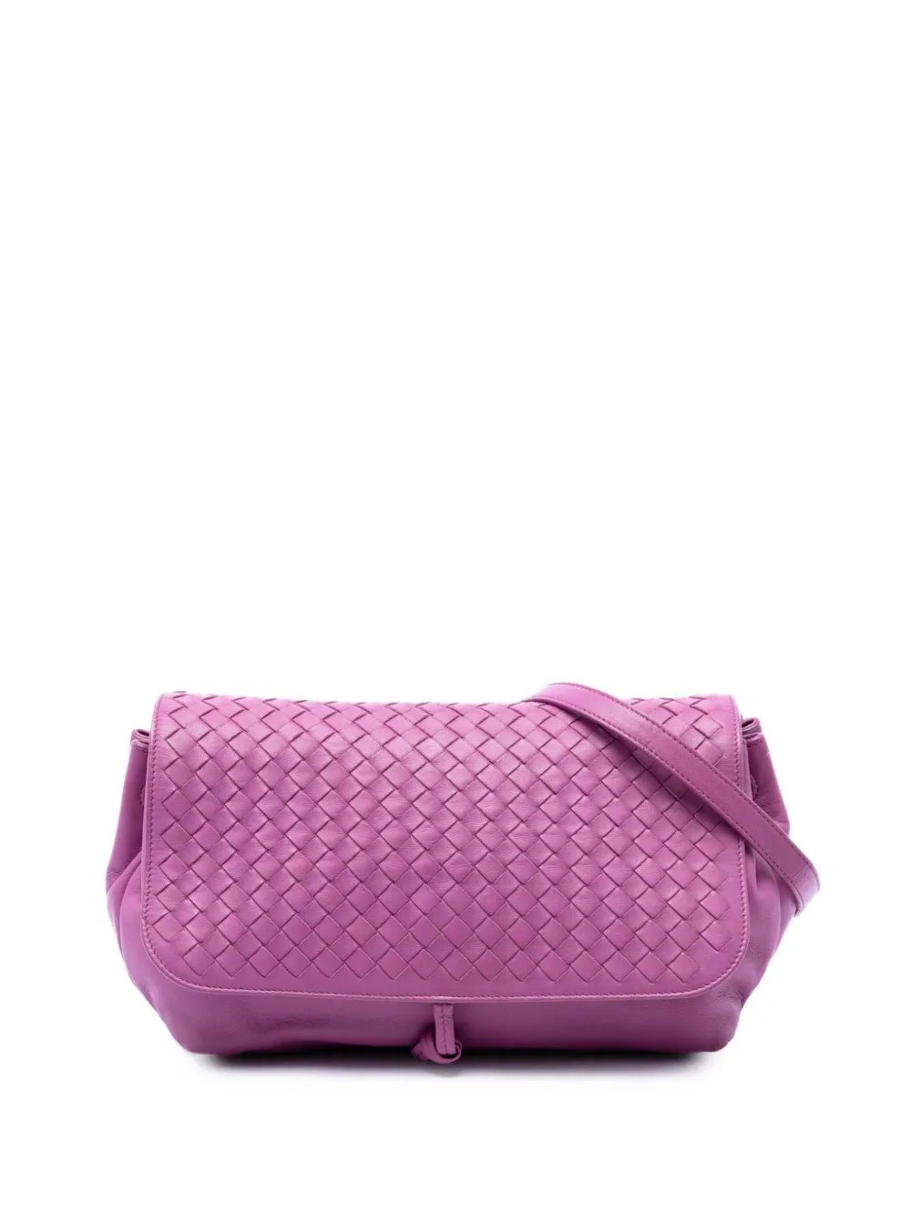 2012-2026 Leather Intrecciato Flap crossbody bag