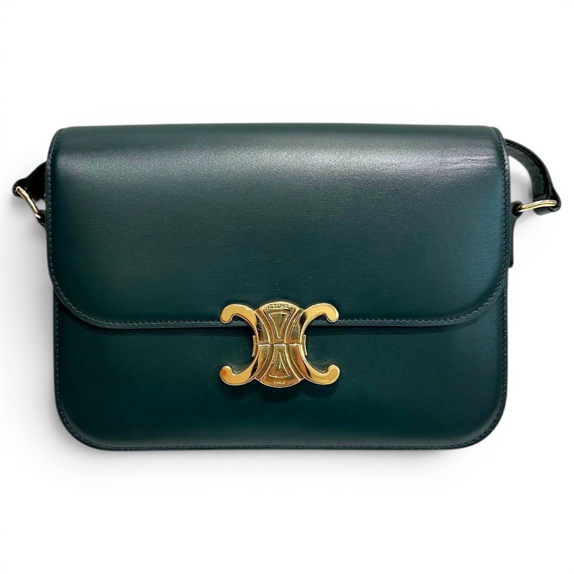 Triomphe leather handbag