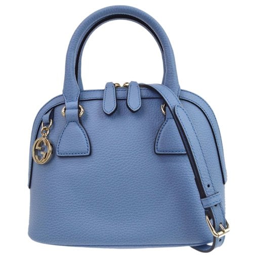 Interlocking leather handbag