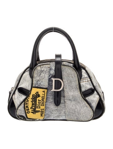 Denim Top Handle Bag