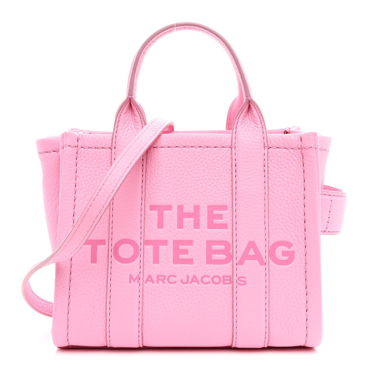 Marc Jacobs Grained Calfskin Micro The Tote Bag Fluro Candy