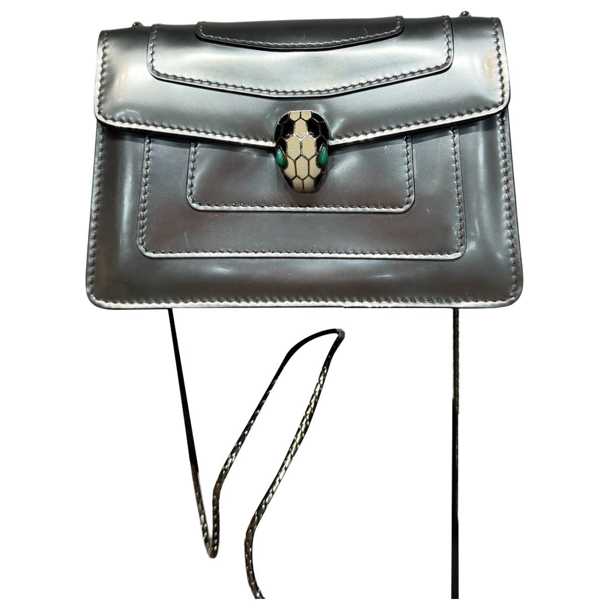 Serpenti leather handbag