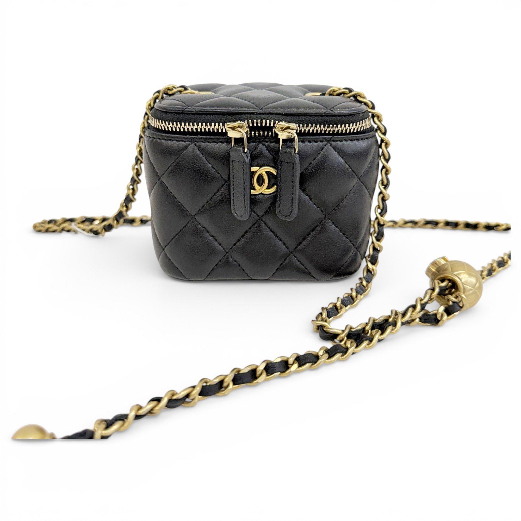 Trendy CC Vanity leather handbag
