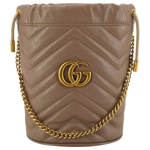 GG Marmont Bucket leather handbag