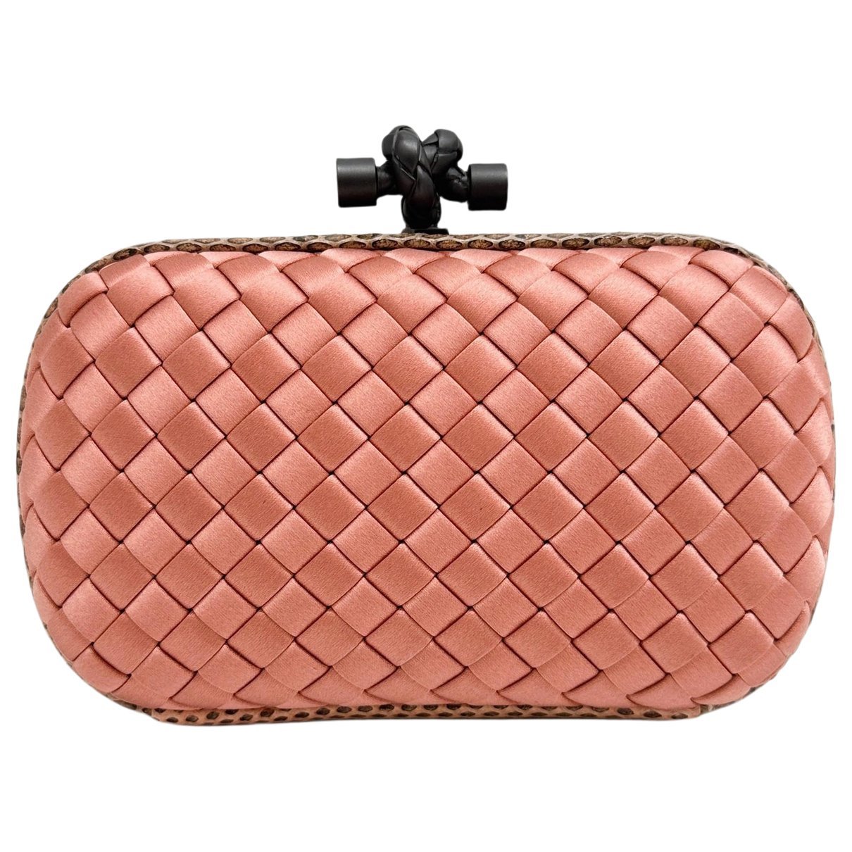 Pochette Knot silk clutch bag