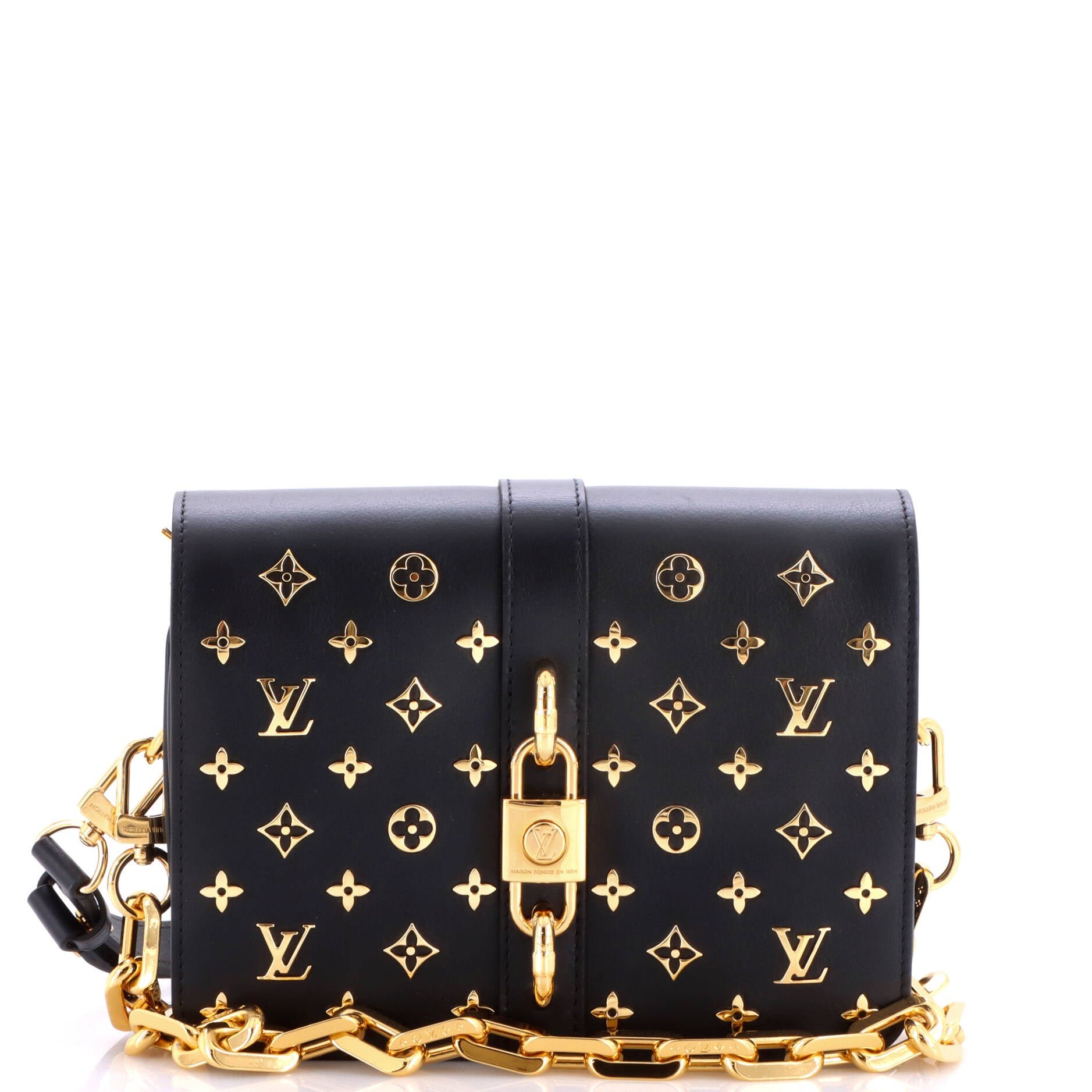 Rendez-Vous Shoulder Bag Monogram Metal Calfskin