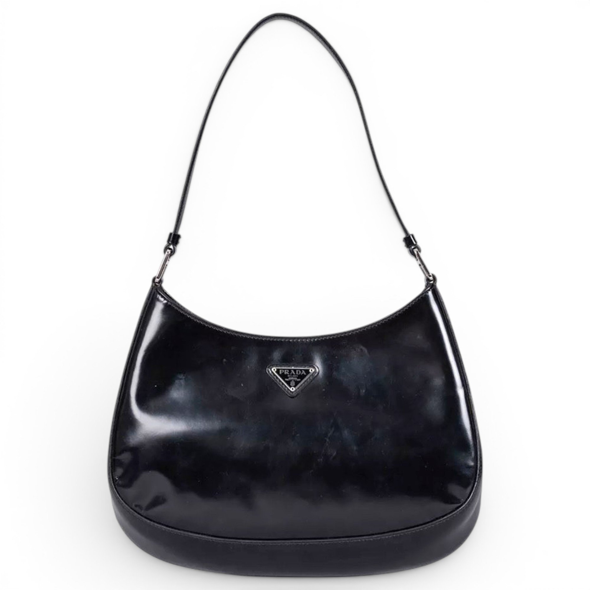 Cleo patent leather handbag