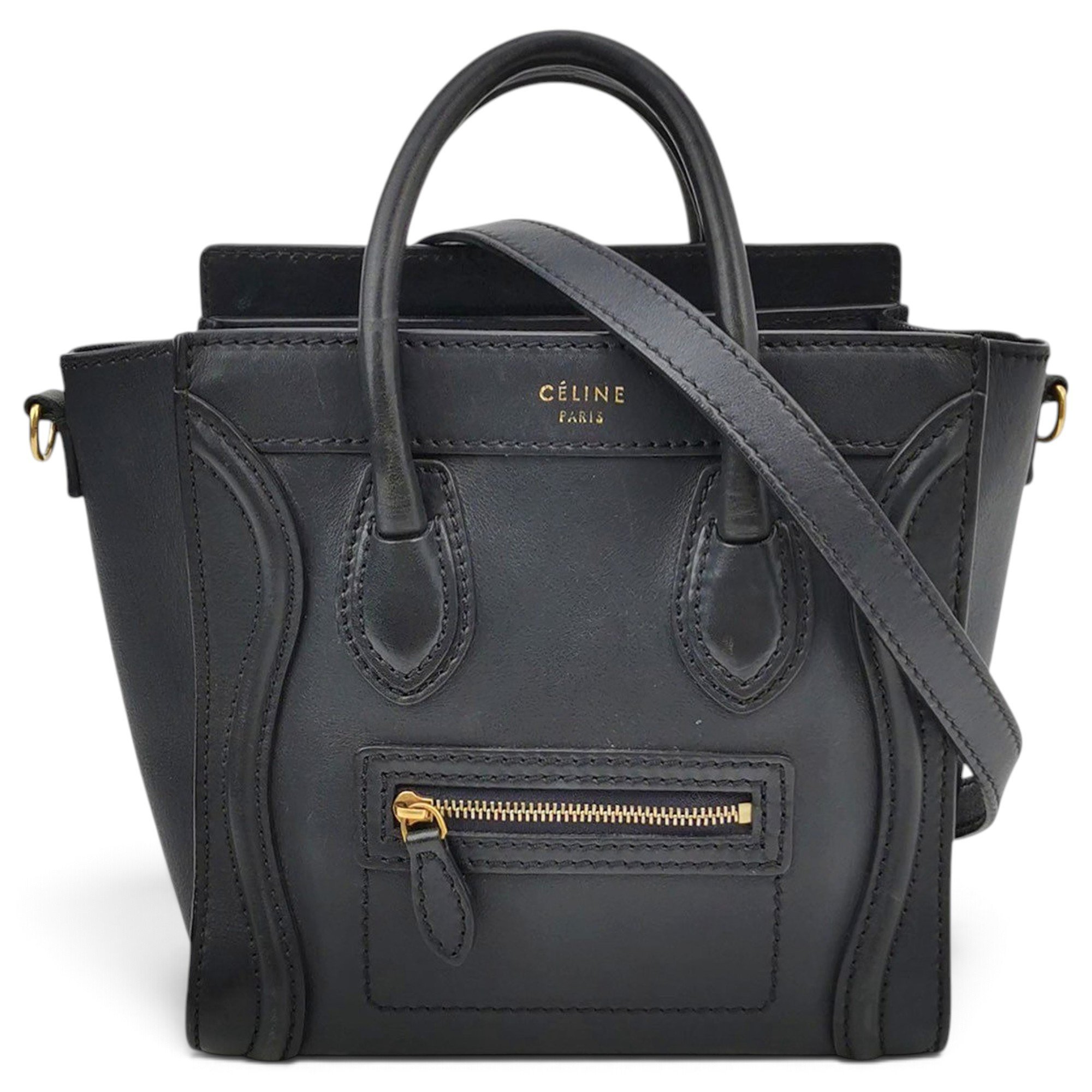 Nano Luggage leather handbag