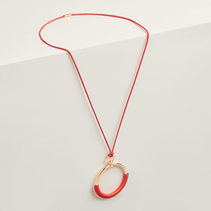 Orange Field Loop Pendant