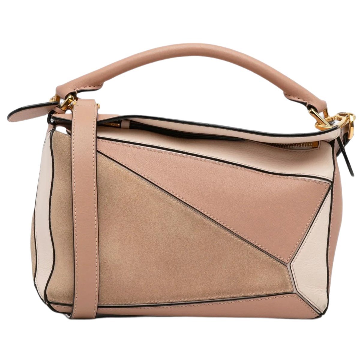 Puzzle leather satchel