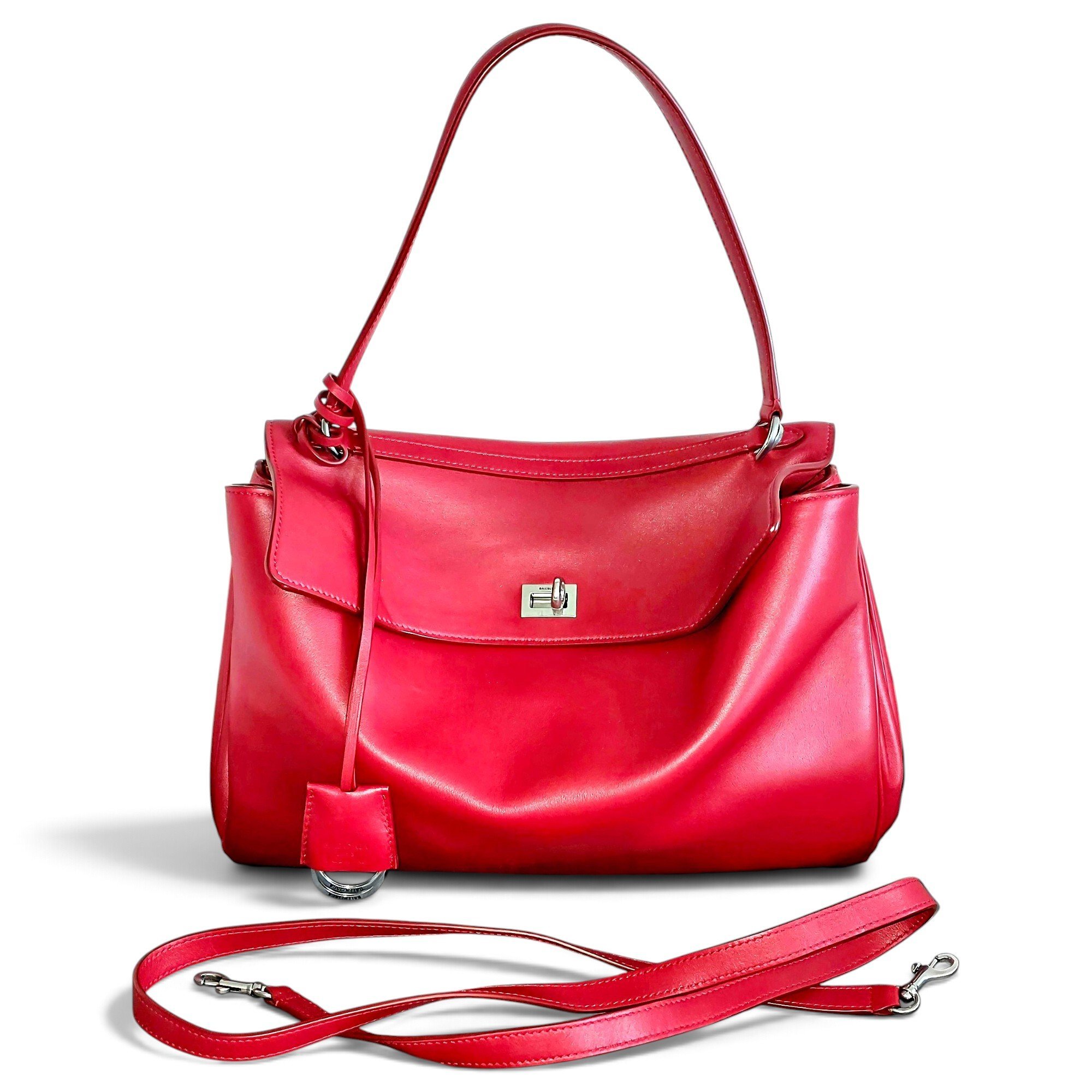 Balenciaga Rodeo leather handbag