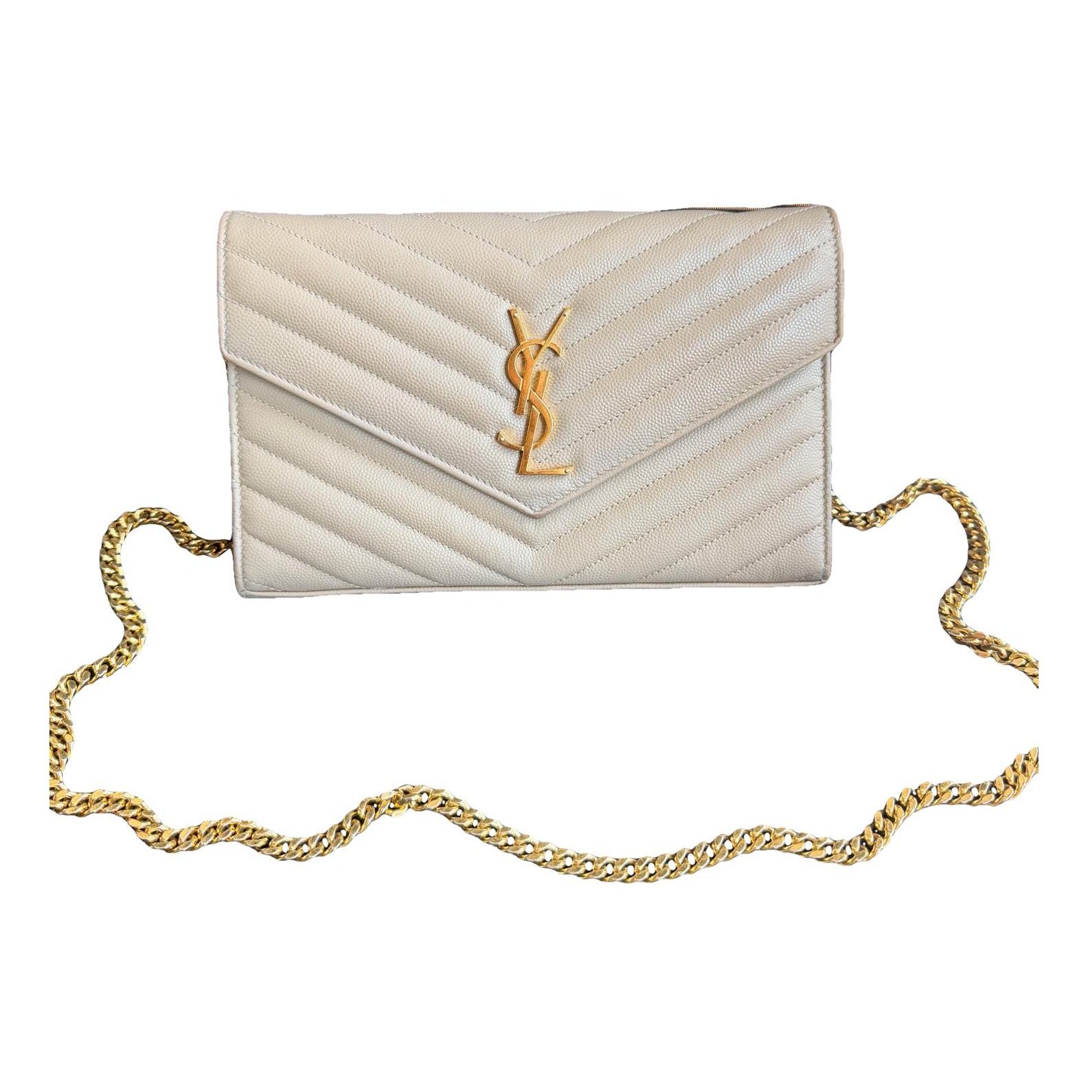 Portefeuille enveloppe leather handbag