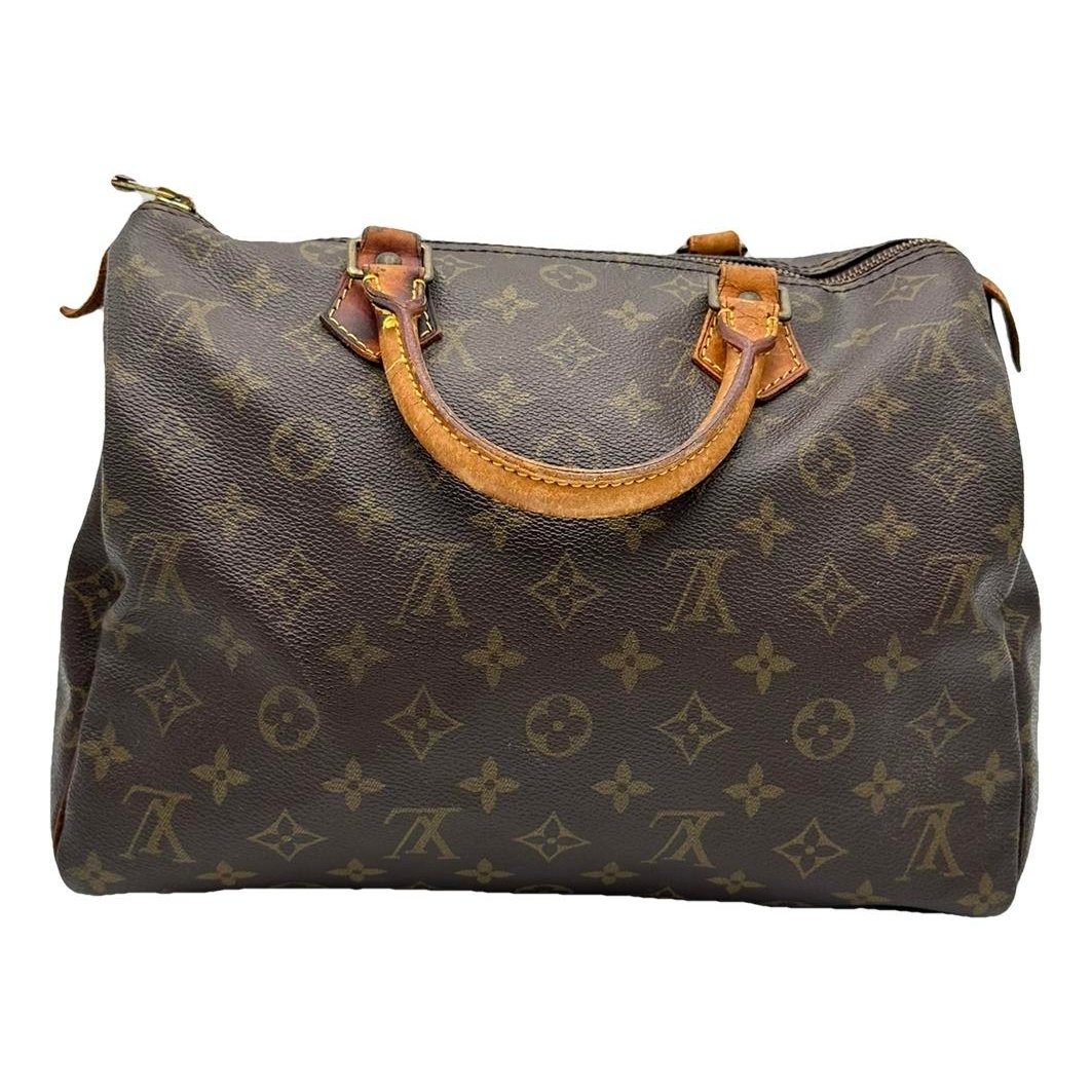 Speedy leather handbag