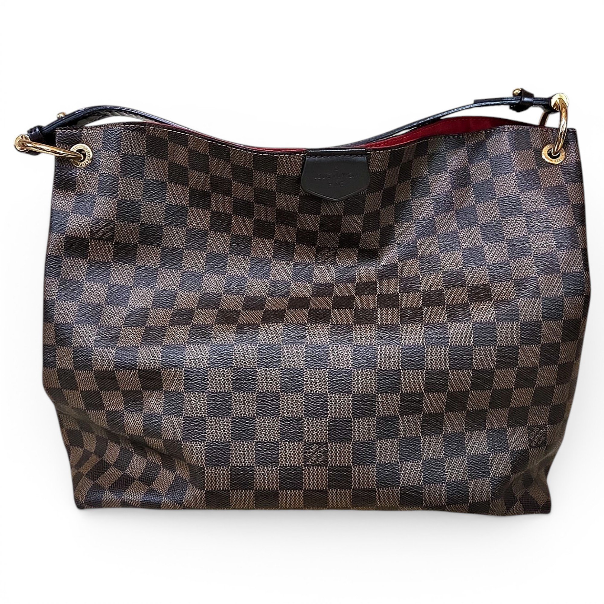 Graceful leather handbag