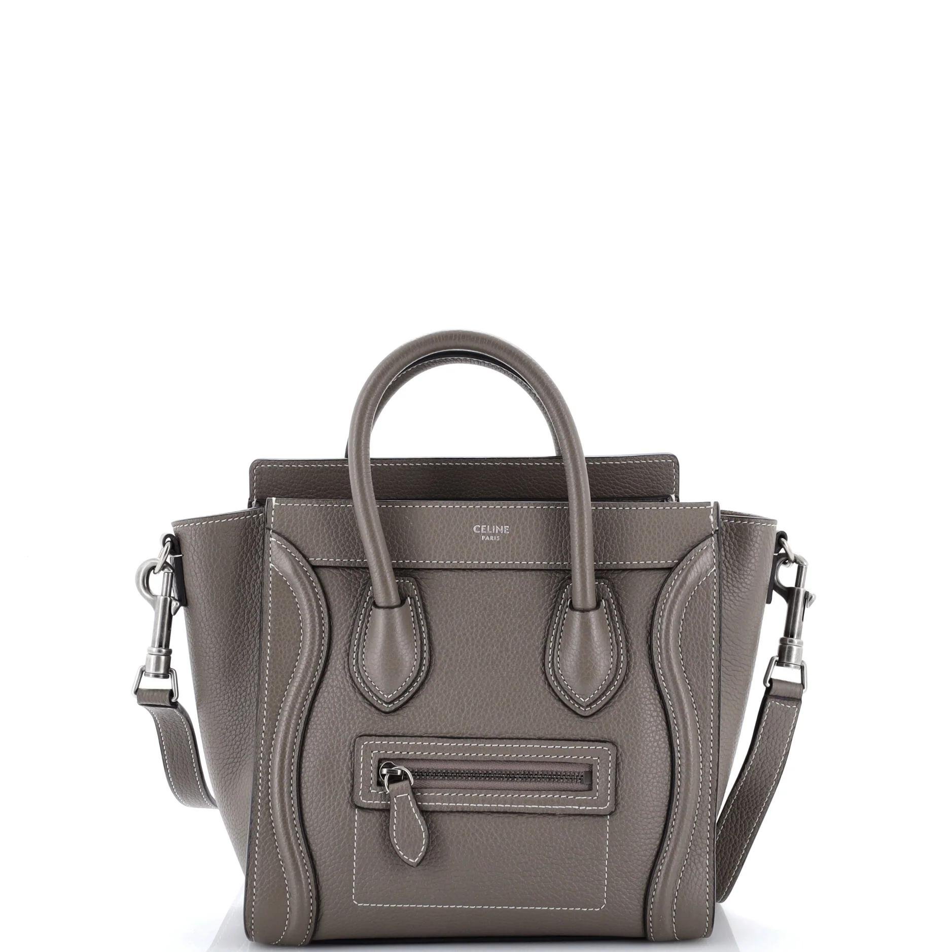 Nano Luggage leather crossbody bag