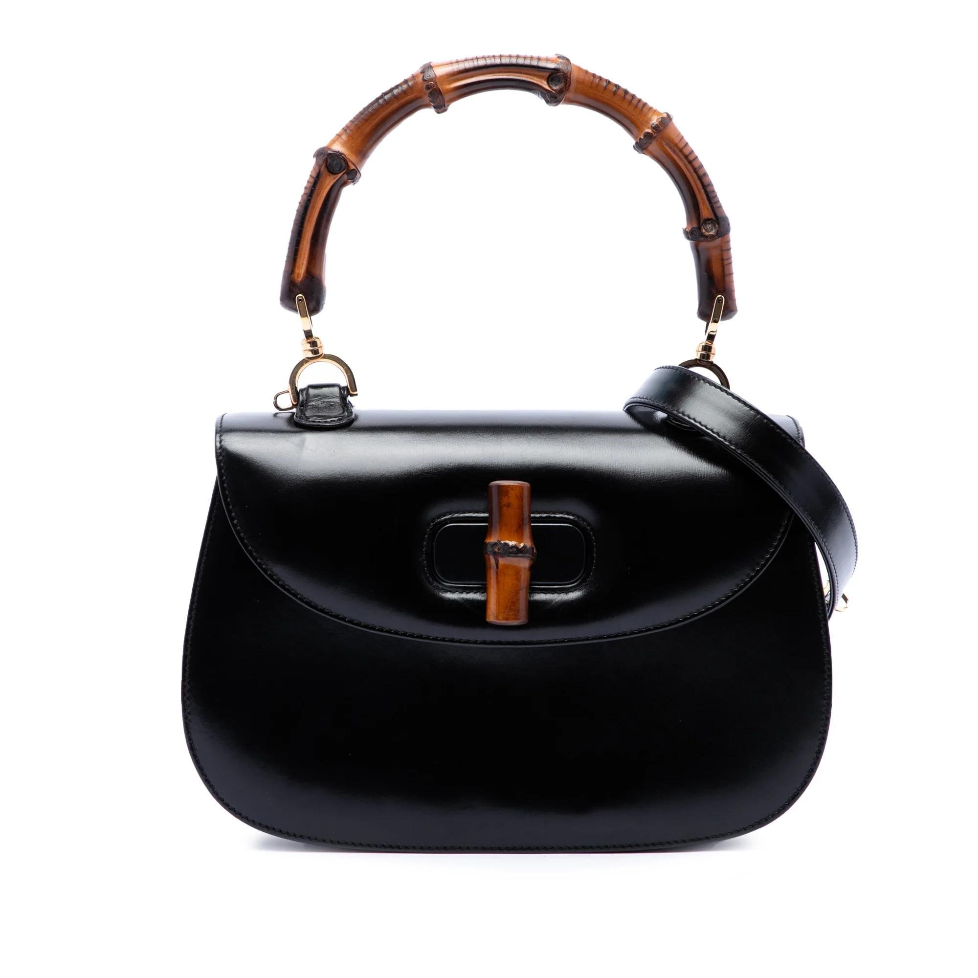Bamboo pony-style calfskin handbag