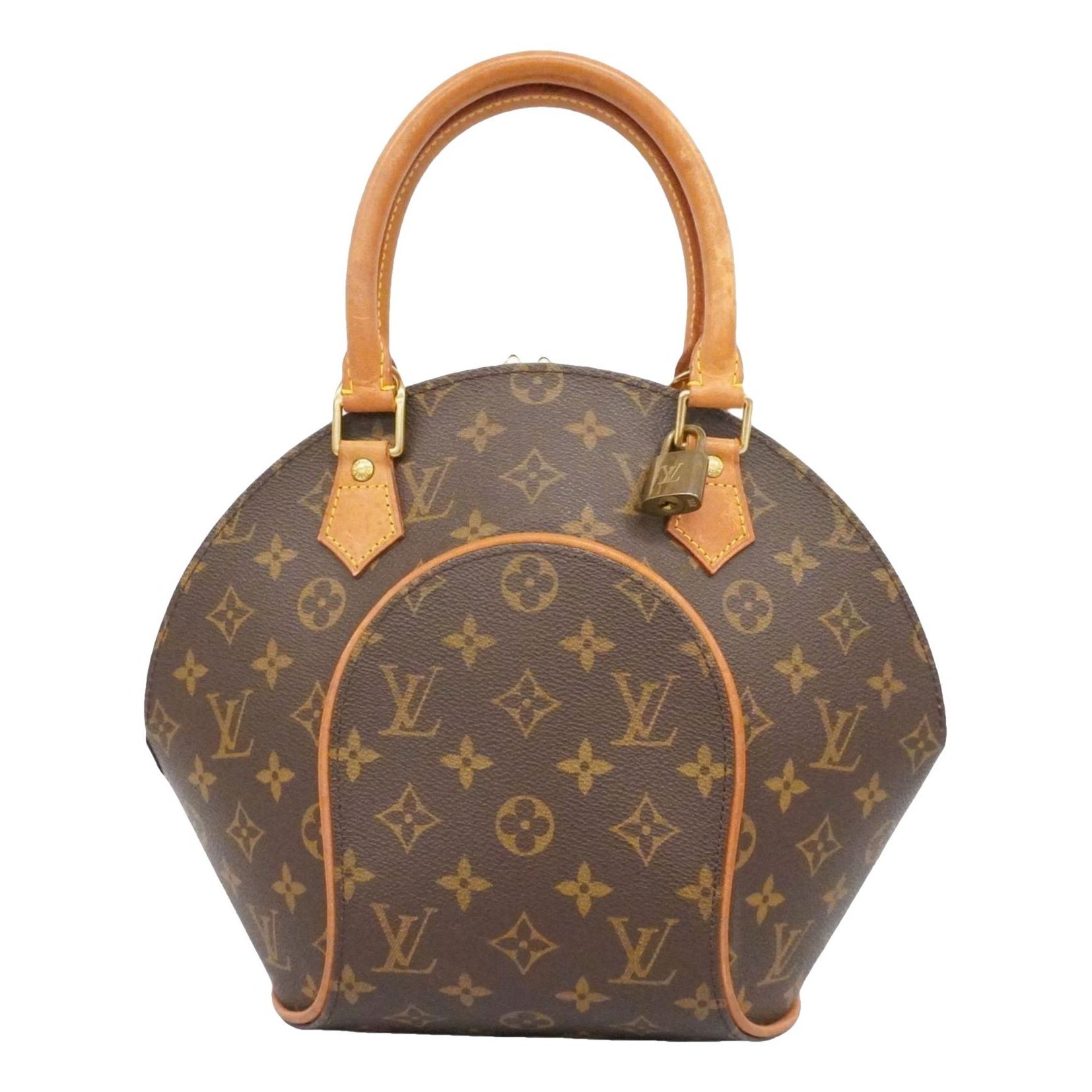 Ellipse leather handbag