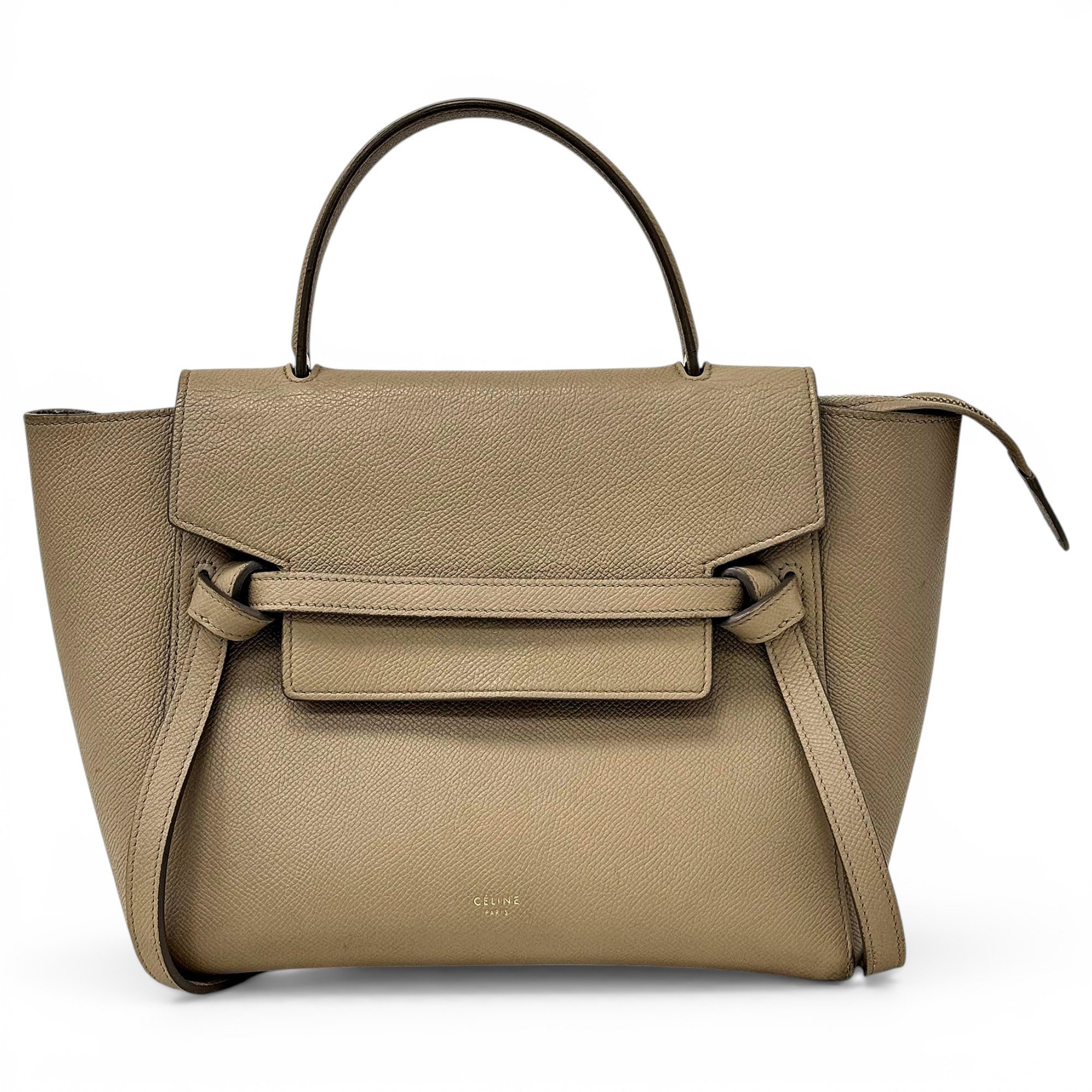 Belt leather handbag