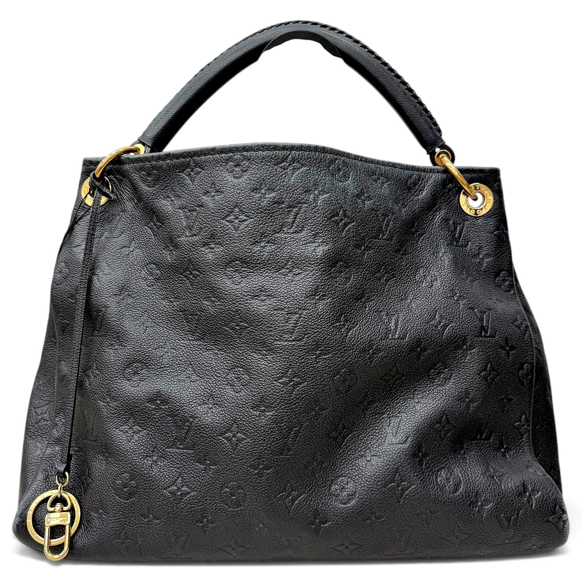 Artsy leather handbag