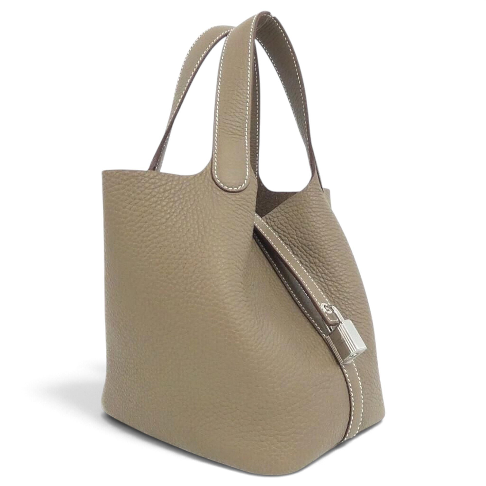 Picotin leather handbag