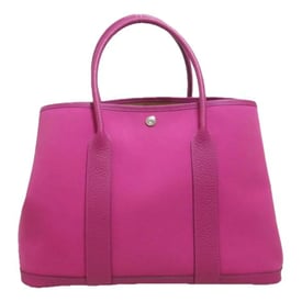 Hermes Garden Party 36 Handbag Pink Leather