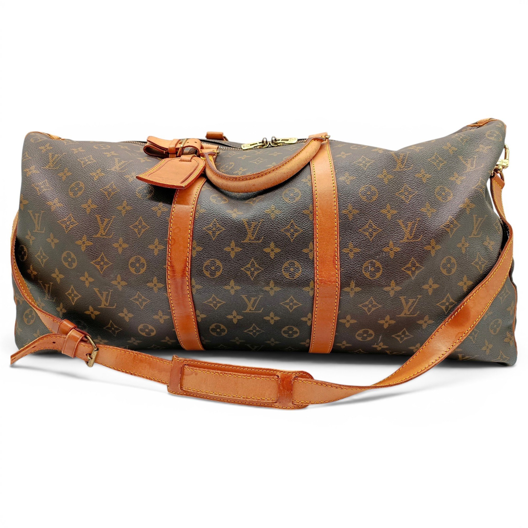 Louis Vuitton Keepall cloth travel bag