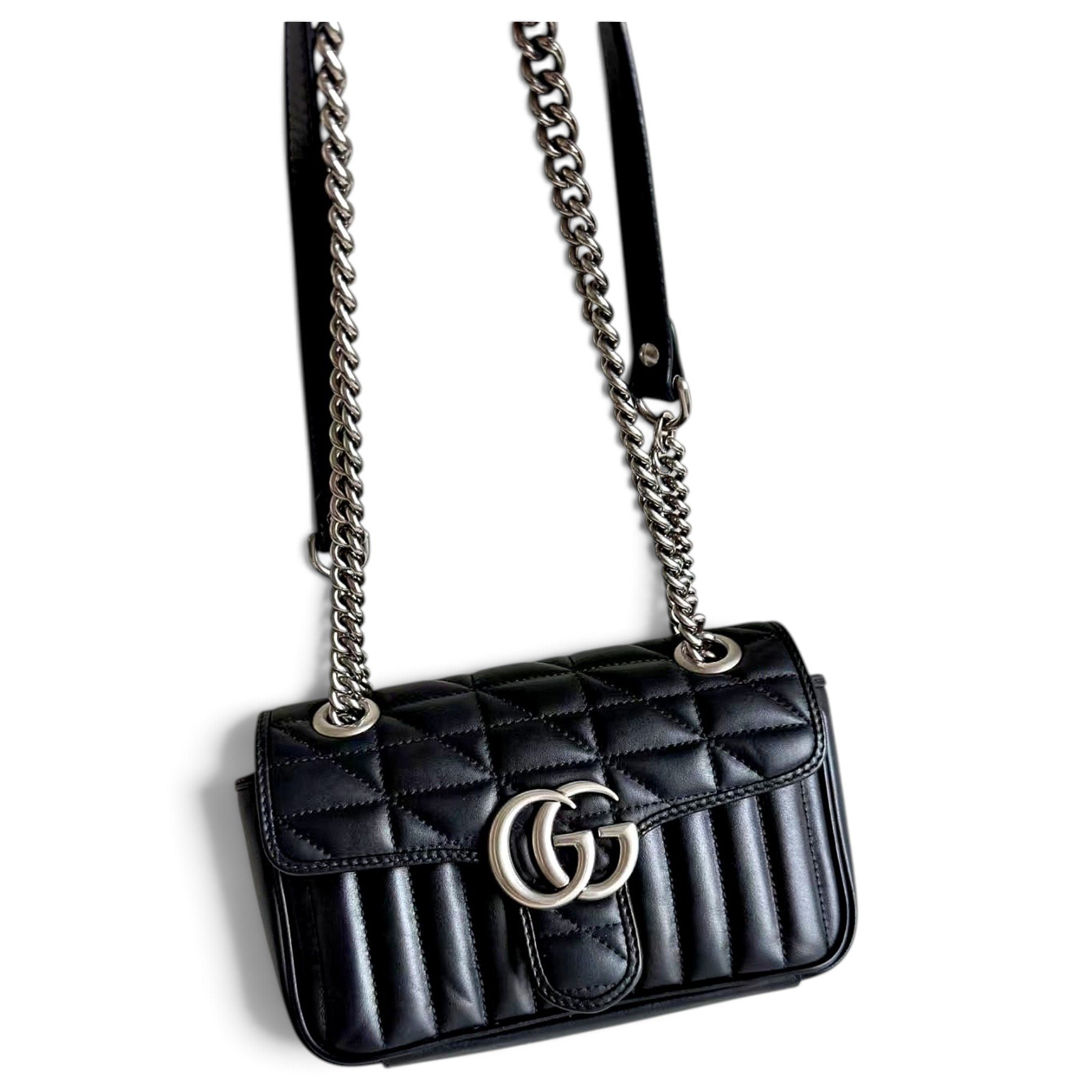 GG Marmont Flap leather crossbody bag
