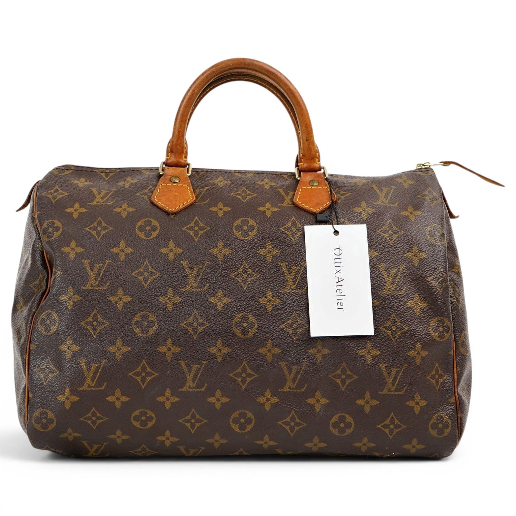 Speedy leather handbag